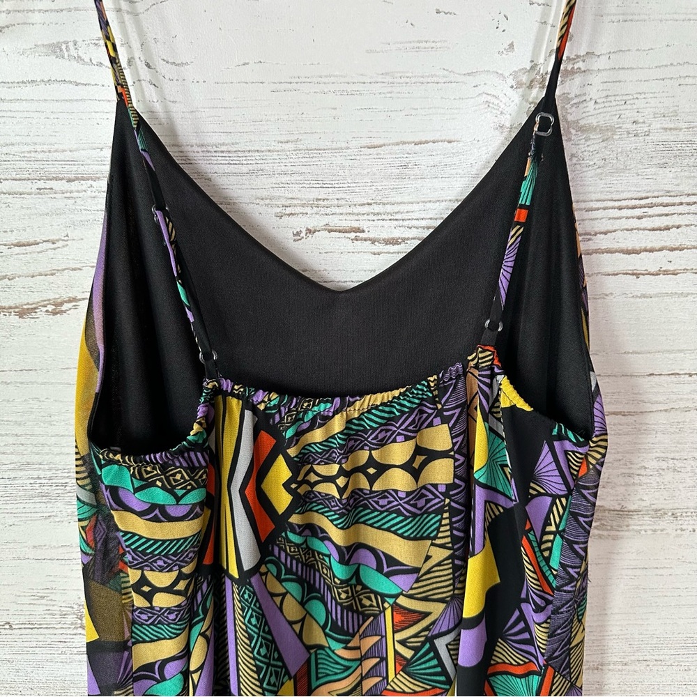 TOBI VINTAGE 90s Geometric Abstract Slip Dress S Made in USA - Picture 9 of 12